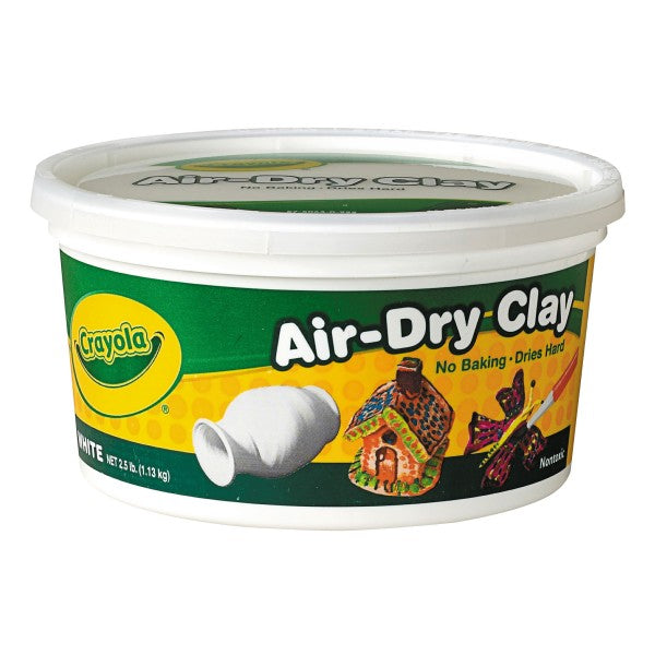 CRAYOLA 1.13KG BUCKET AIR DRY CLAY - WHITE