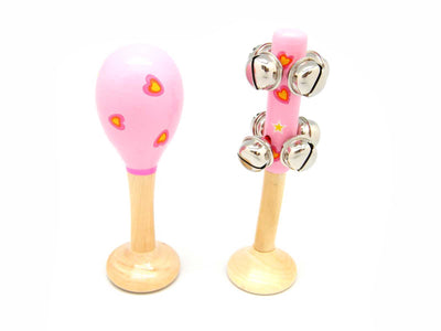 SM HEART MARACA & BELL SET