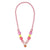 MY LOVELY PINK HEART CHARM STRECH BEADED NECKLACE