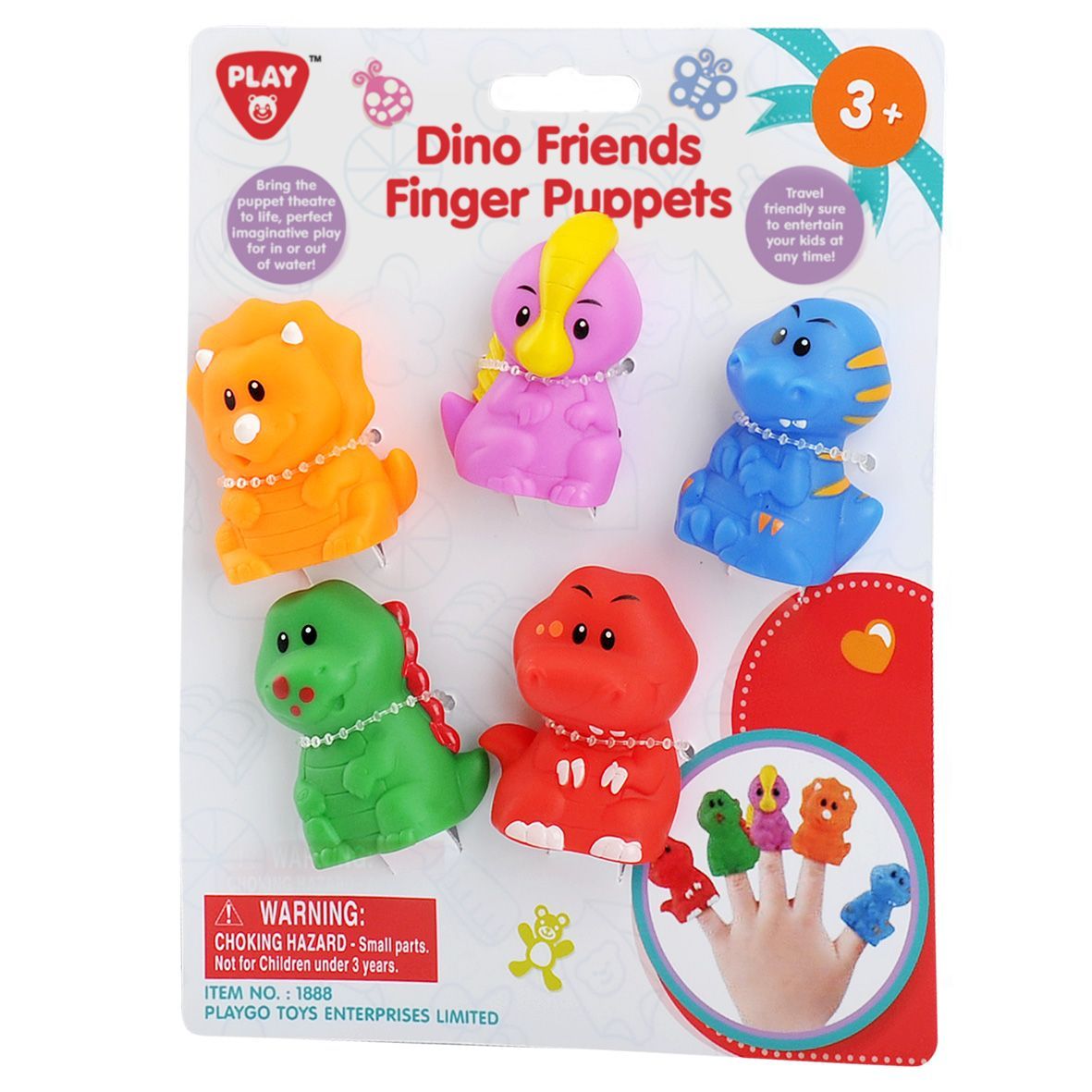 PLAYGO DINOSAUR FINGER PUPPETS