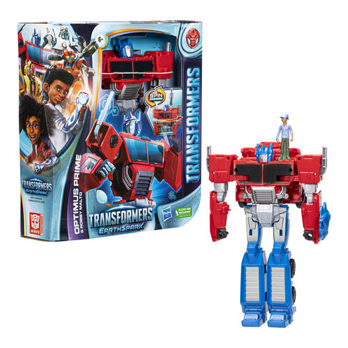 TRANSFORMERS EARTHSPARK SPIN CHANGER OPTIMUS PRIME