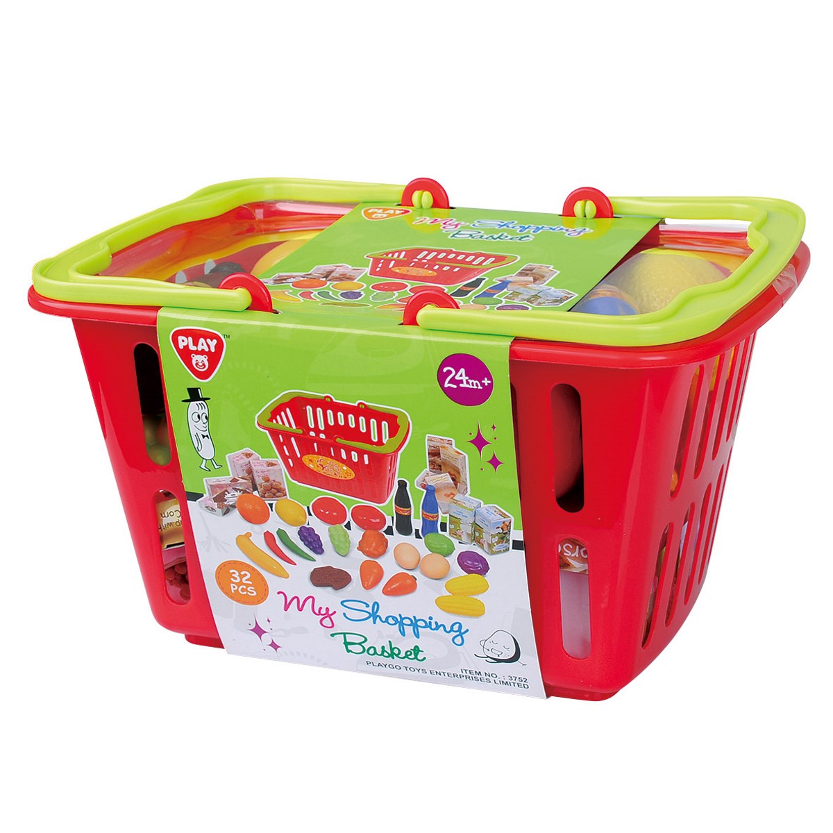 PLAYGO SHOPPING BASKET 32PC