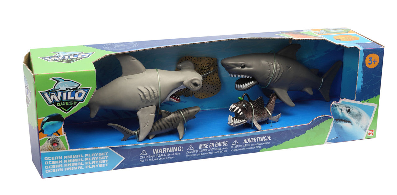 WILD QUEST OCEAN ANIMAL GROUP SET