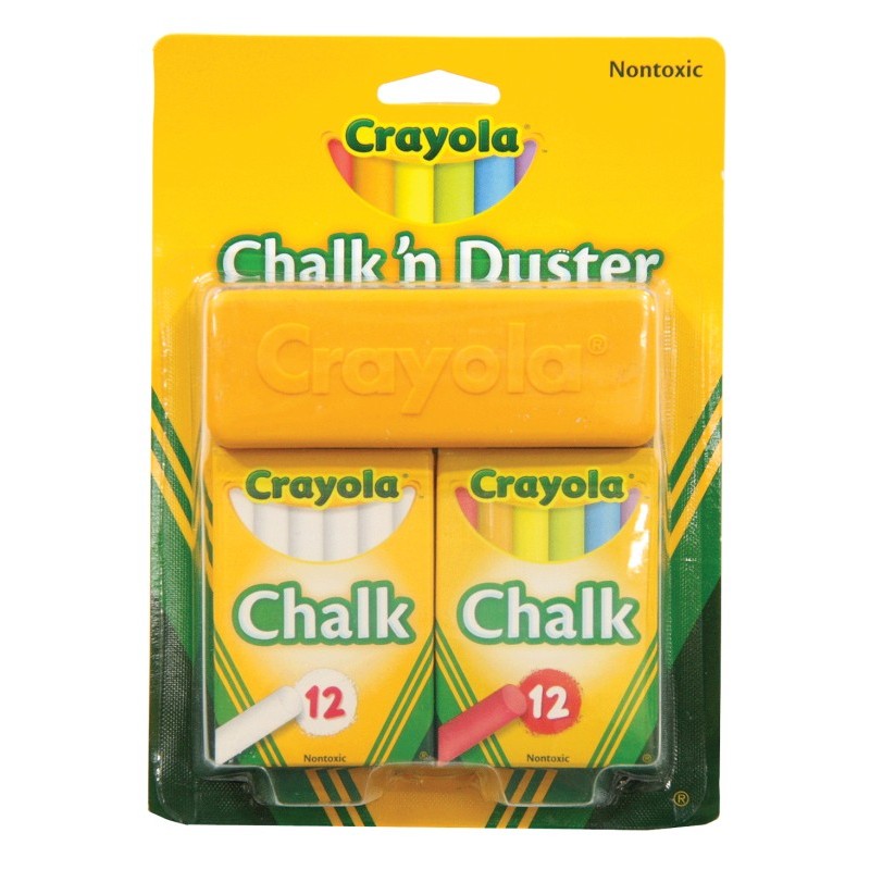 CHALK N DUSTER BLISTER PACKED | CRAYOLA | Toyworld Frankston