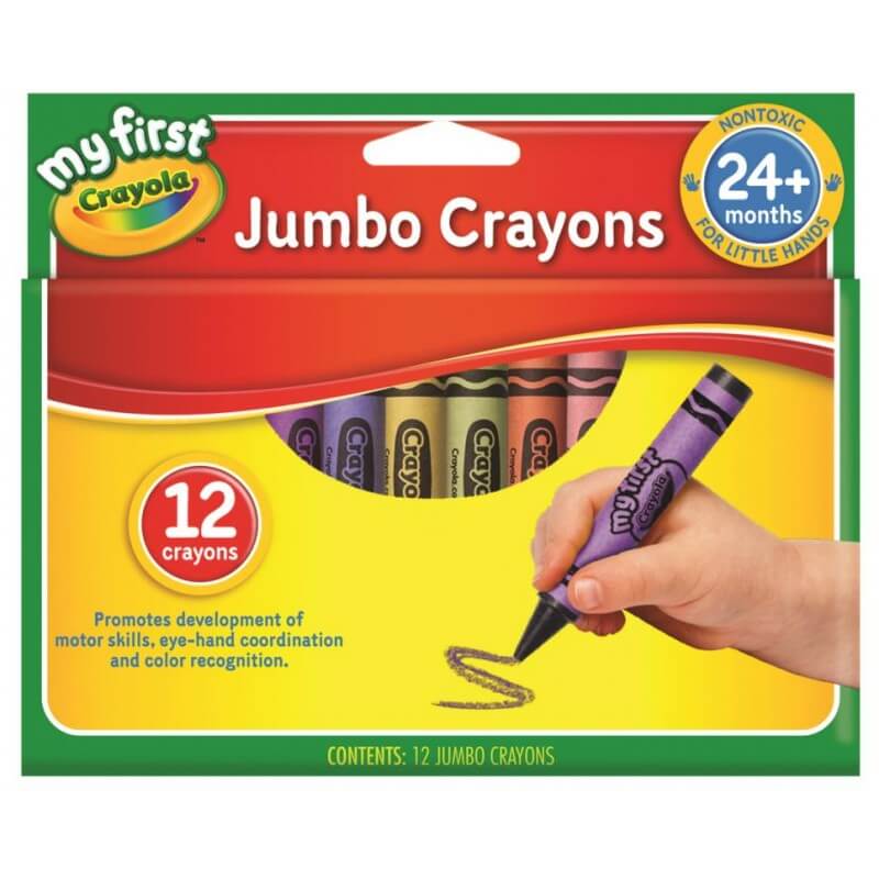 12 MY FIRST JUMBO CRAYONS 101 X 14MM | CRAYOLA | Toyworld Frankston