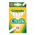 CRAYOLA WHITE CHALK STICKS 12 PACKS