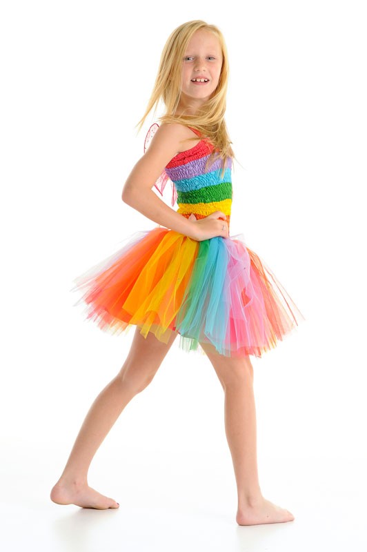 FRIENDSHIP FAIRY DRESS RAINBOW - MEDIUM