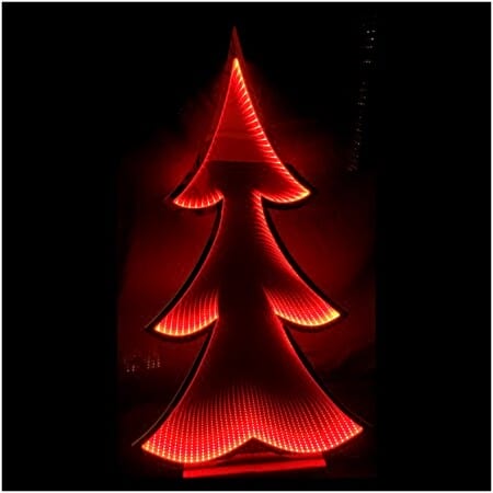 60CM INFINITY CHRISTMAS TREE RED