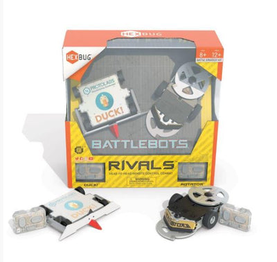 HEXBUGS BATTLEBOTS RIVALS 2 PK DUCK! AND ROTATOR