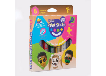 LITTLE BRIAN FACE PAINT STICKS CLASSIC 6 PK