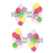 POM POM SPARKLE BOW HAIR CLIPS