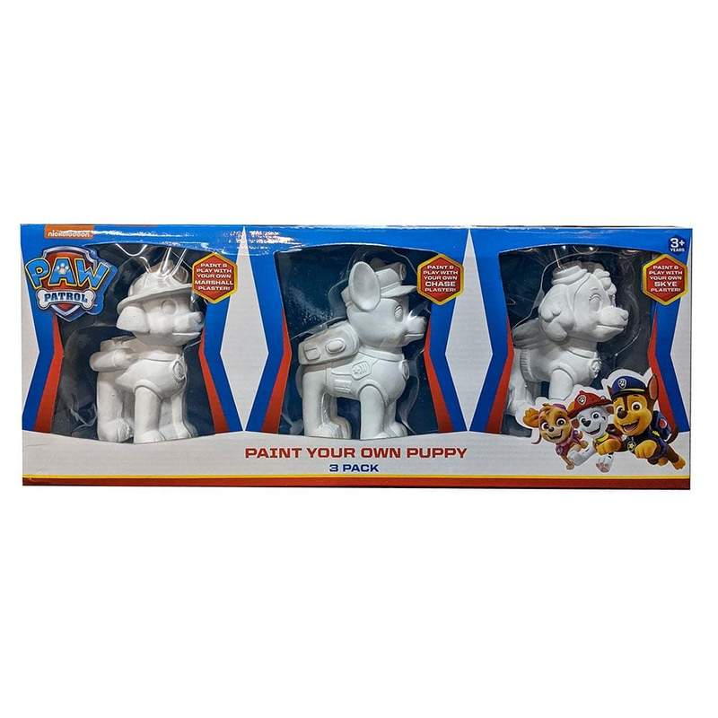 PAW PATROL PAINT YOUR OWN PUPPY - 3 PACK | Toyworld Frankston | Toyworld Frankston