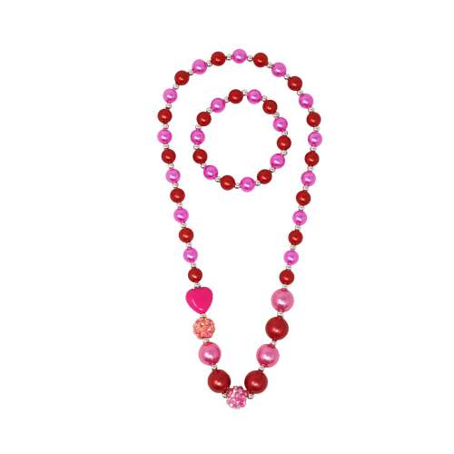 PINK POPPY - BE MY VALENTINE BRACLET AND NECKLACE SET