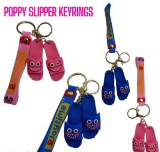 POPPY PLAY TIME SLIPPER KEY RING ASSORTED