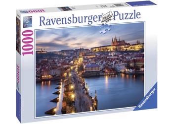 PUZZLE 1000 PC PRAGUE AT NIGHT | RAVENSBURGER | Toyworld Frankston