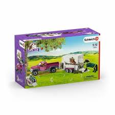 SCHLEICH - PICK UP WITH HORSE BOX | SCHLEICH | Toyworld Frankston