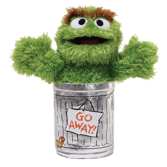 SESAME STREET OSCAR THE GROUCH 25CM SOFT TOY PLUSH